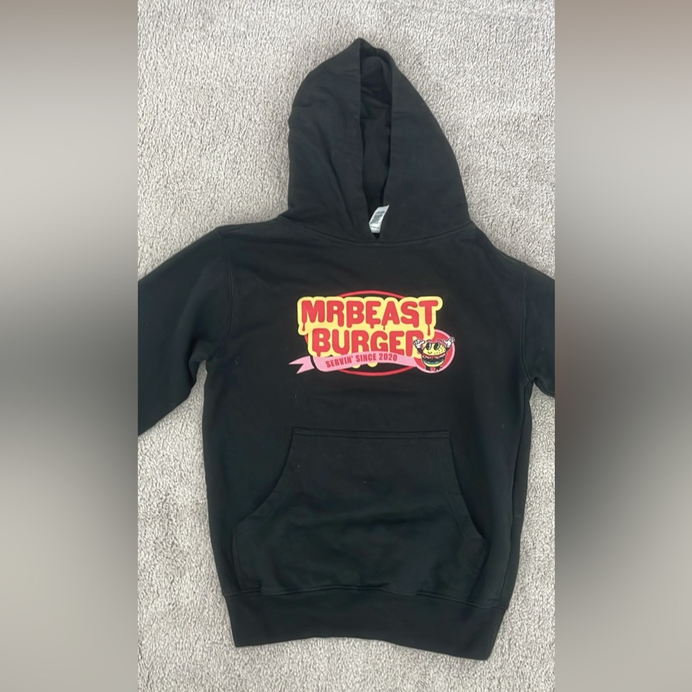 MrBeast Burger Black Hoodie
